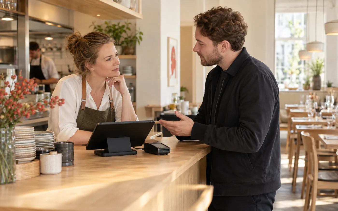 Personlig rådgivning til en restaurantejer